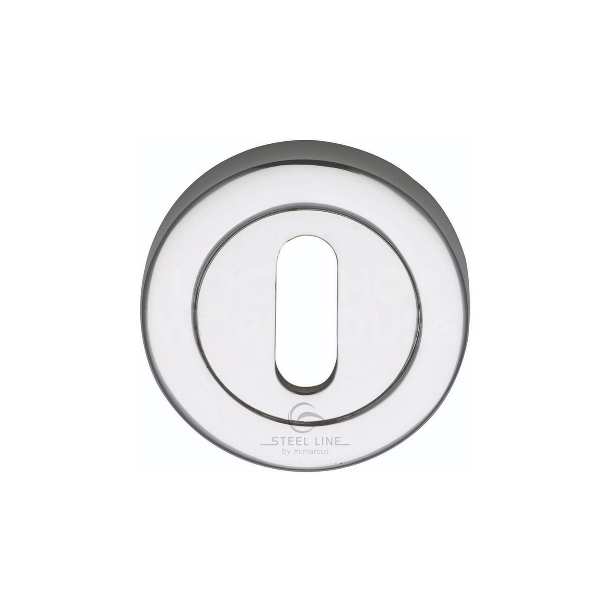 Gallery Image: Modern Steel Line Key Escutcheon by M Marcus