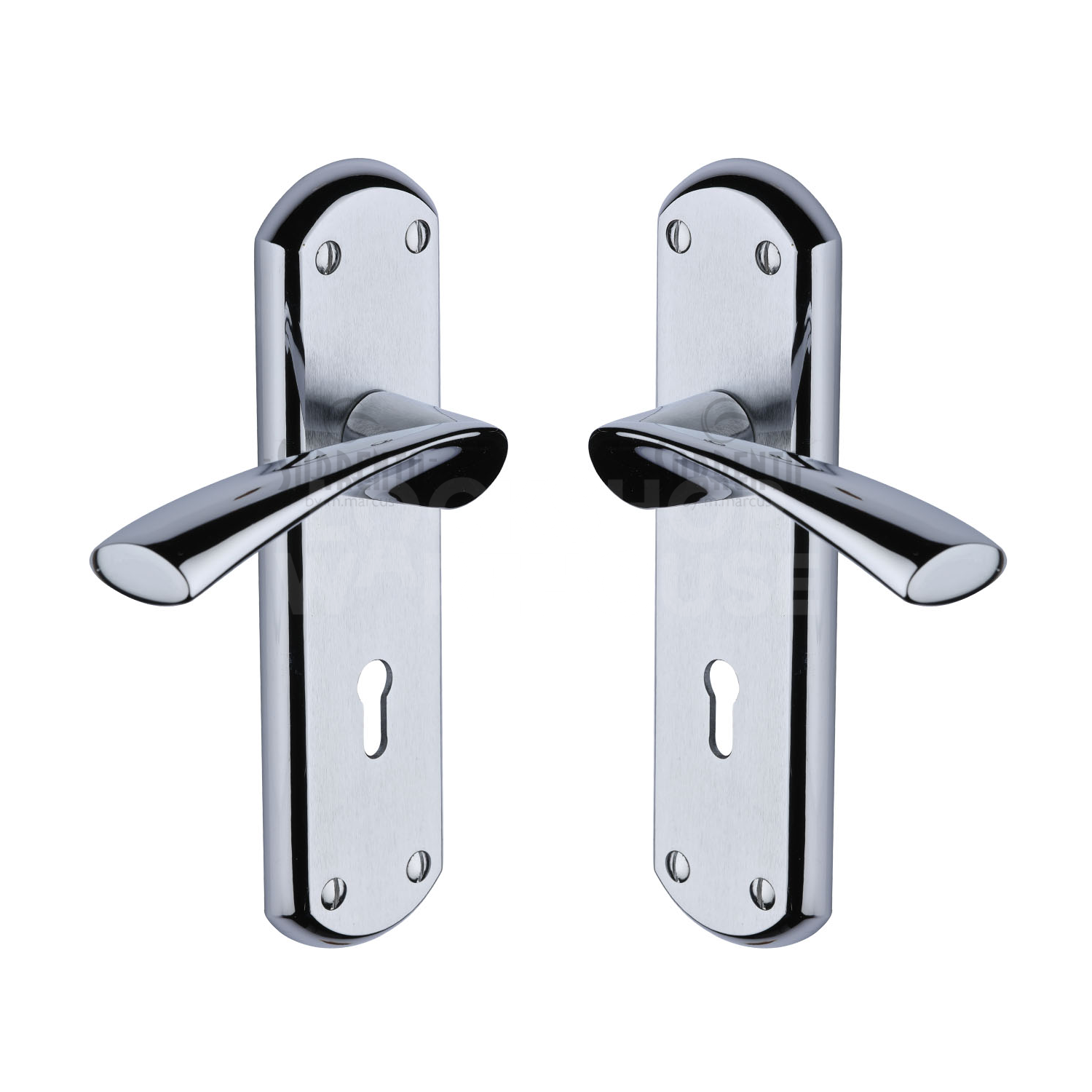 Contemporary Atlanta Door Handles (Pair) by M Marcus