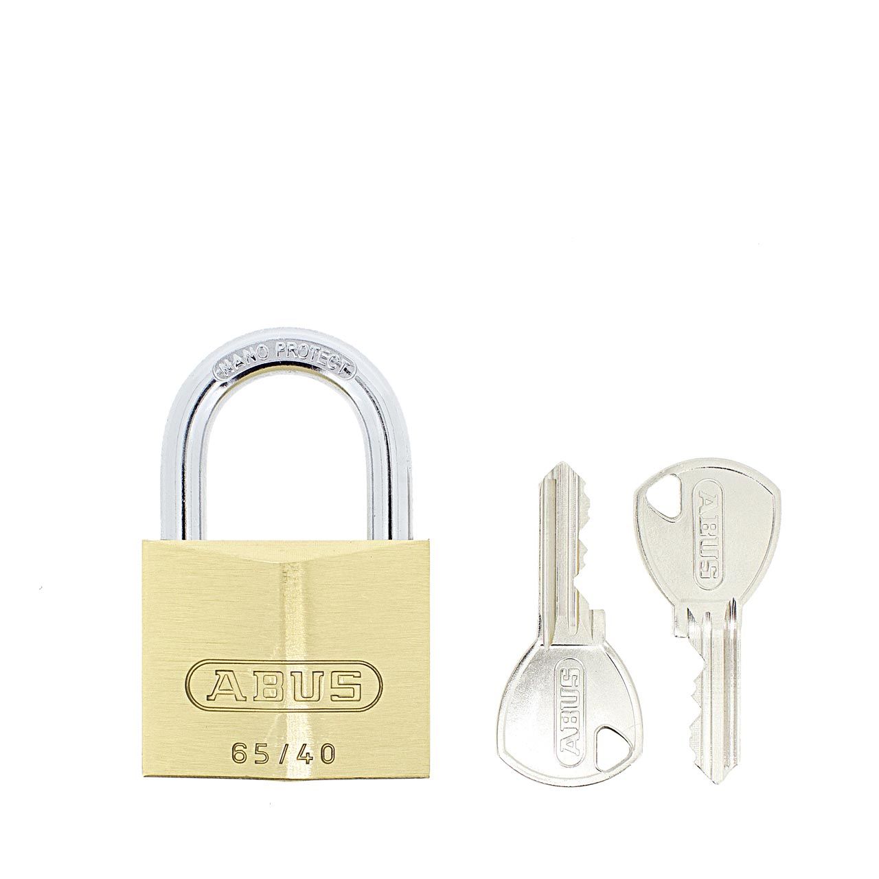Dimensions Image: ABUS 65/40 Brass Padlock