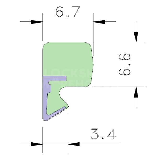 AQUAMAC 63 Draught Strip Seal