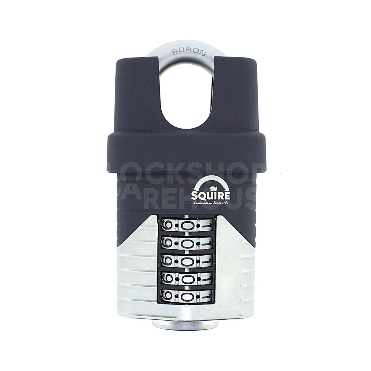 SQUIRE Vulcan Combination Padlock - 60mm - Closed Shackle - 5 Wheel