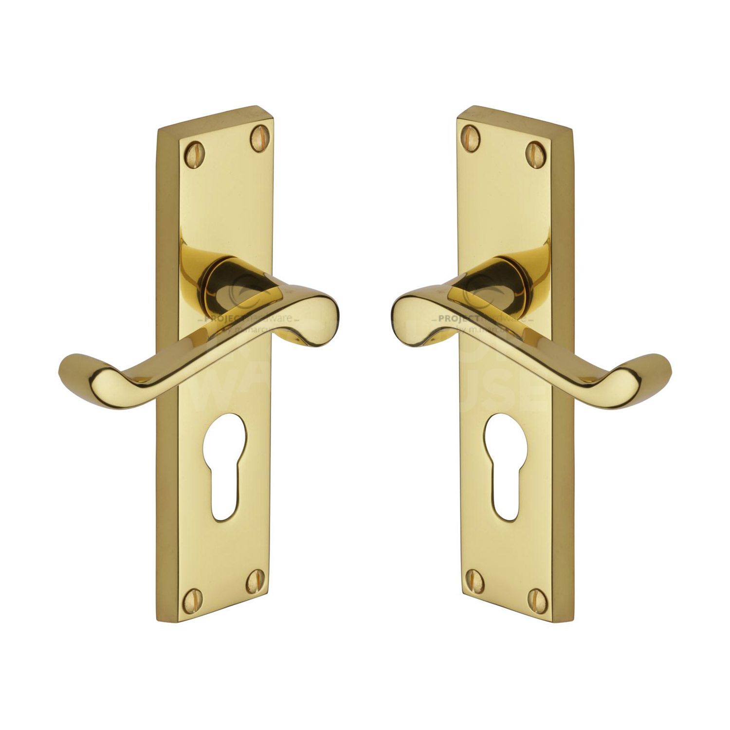 Classic Malvern Door Handles (Pair) by M Marcus