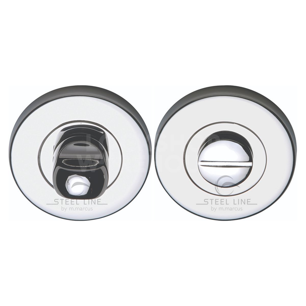 Gallery Image: Modern Steel Line Thumbturn &amp; Emergency Release