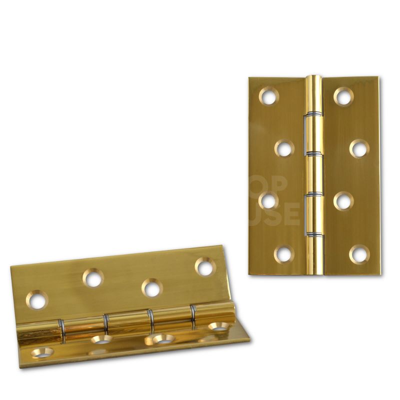 Gallery Image: Polished Brass Door Hinge