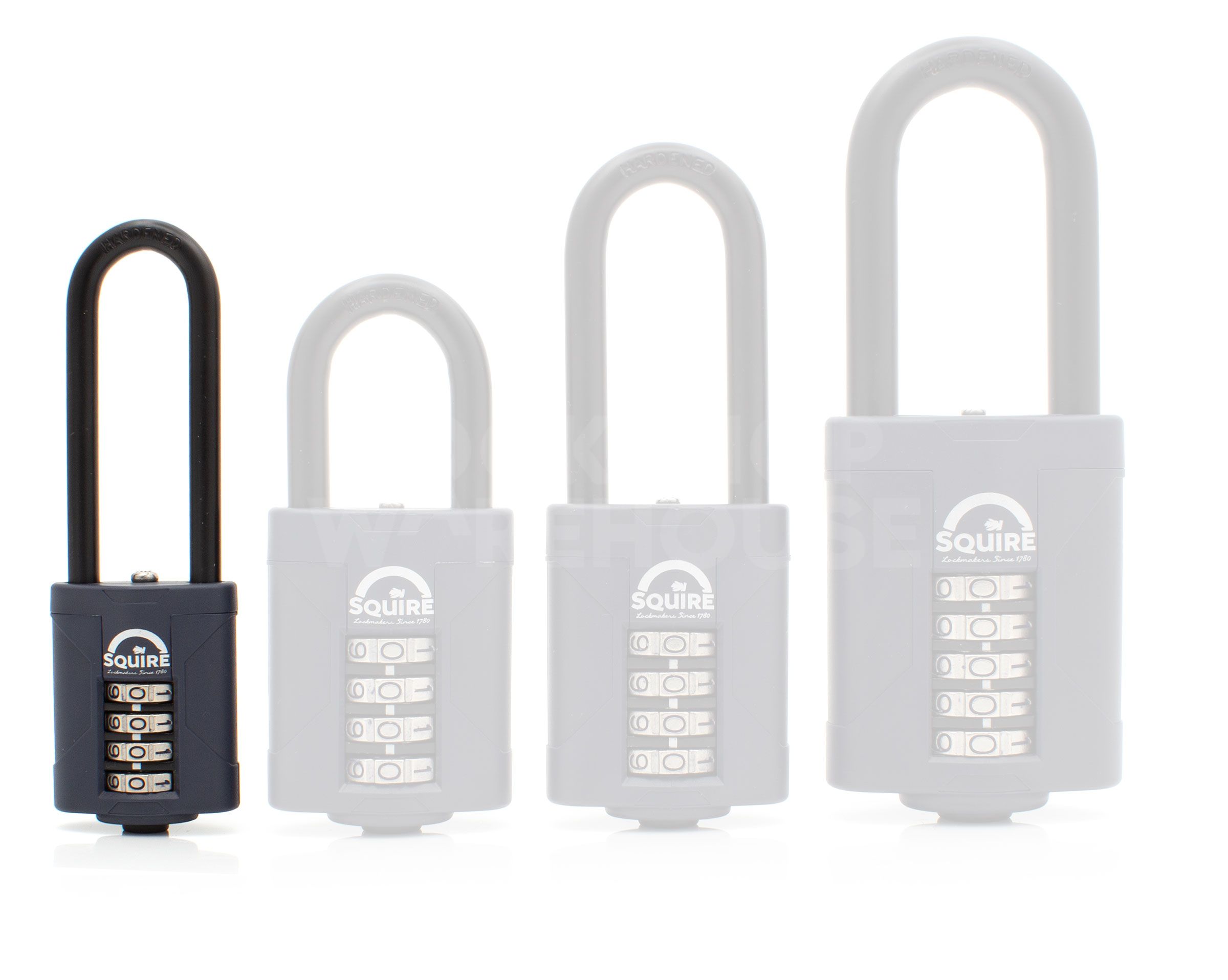 Dimensions Image: Squire CP40/2.5 Recodable 40mm Combination Padlock