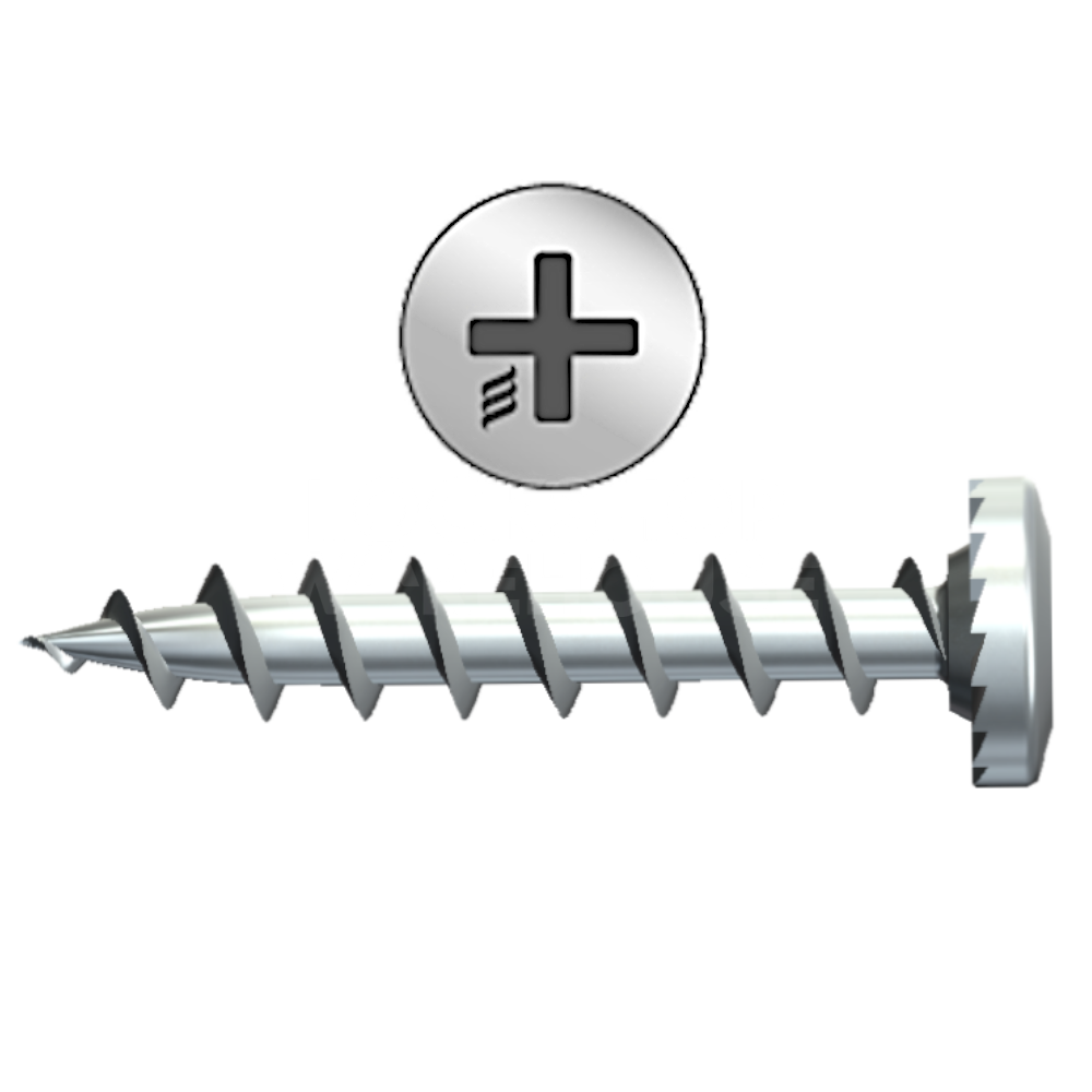 Rapierstar LFG Shallow-Pan Screws for Unreinforced PVCu - 25 mm (Pack of 1000)