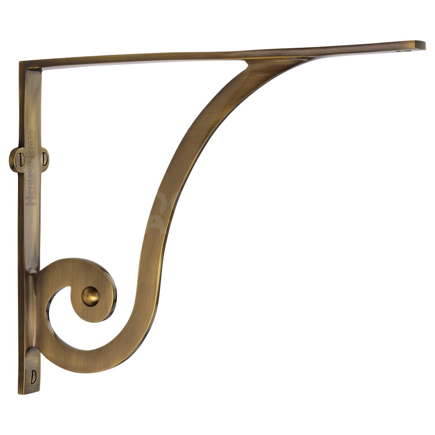 Heritage Brass Ornate Shelf Bracket