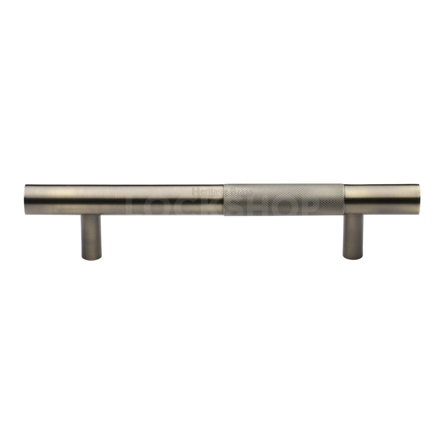 Knurled Bar Door Pull Handle - Industrial-Modern by Heritage Brass