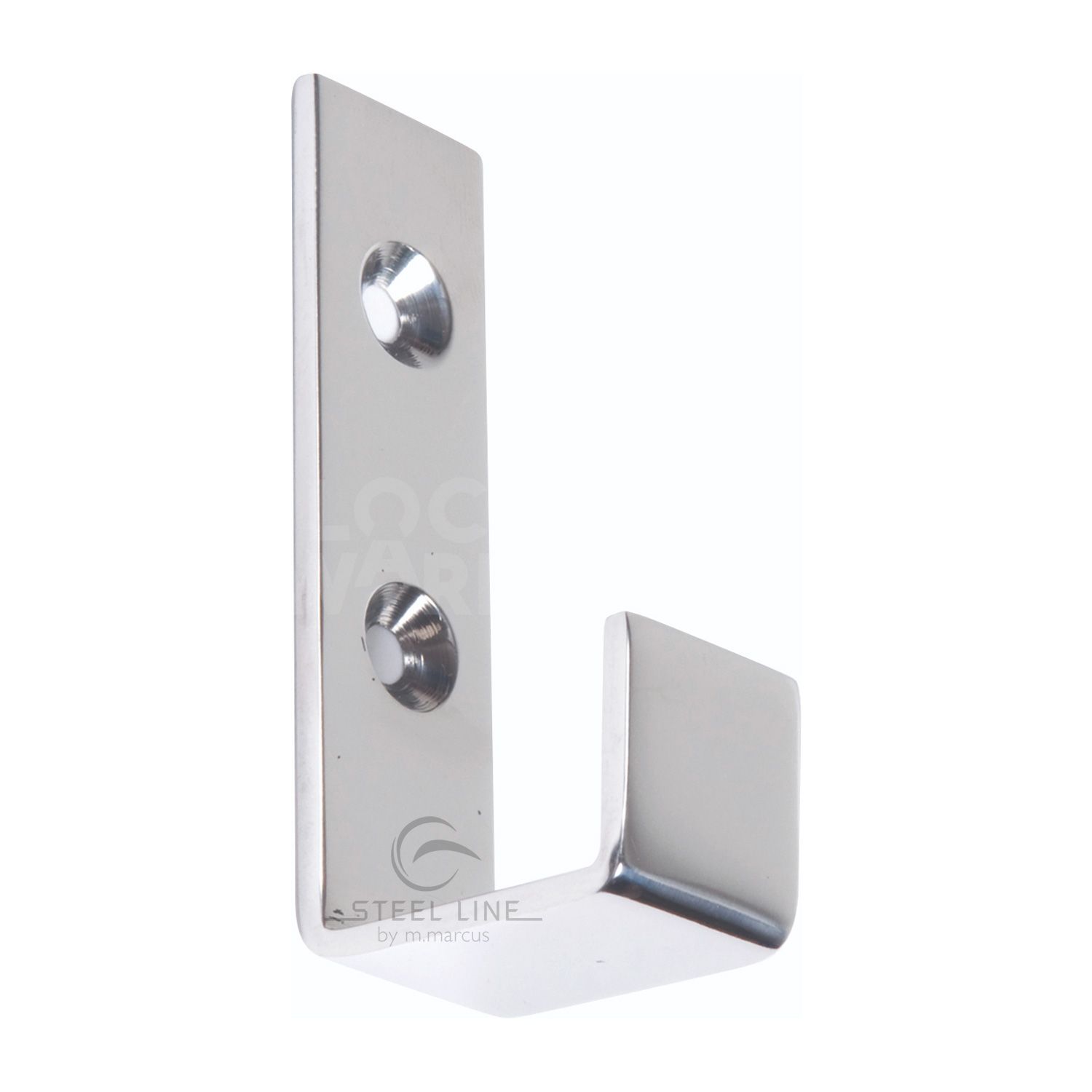 Modern Steel Line Single Robe Hook by M Marcus