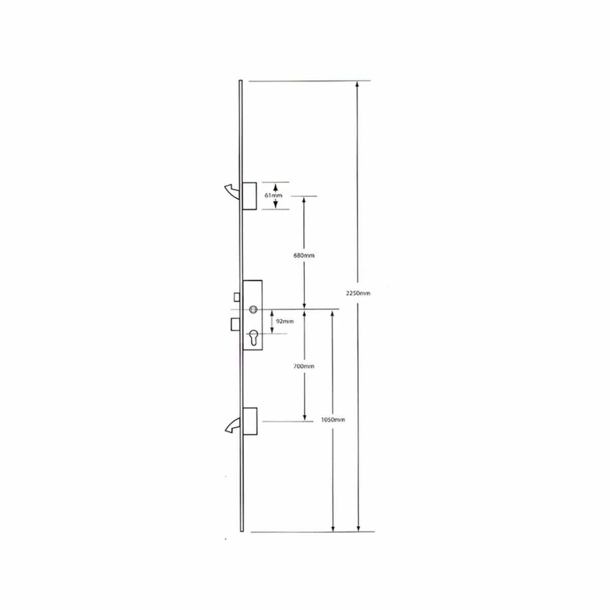 Gallery Image: ERA 2 Hooks: UPVC Multi-Point Locking Mechanism