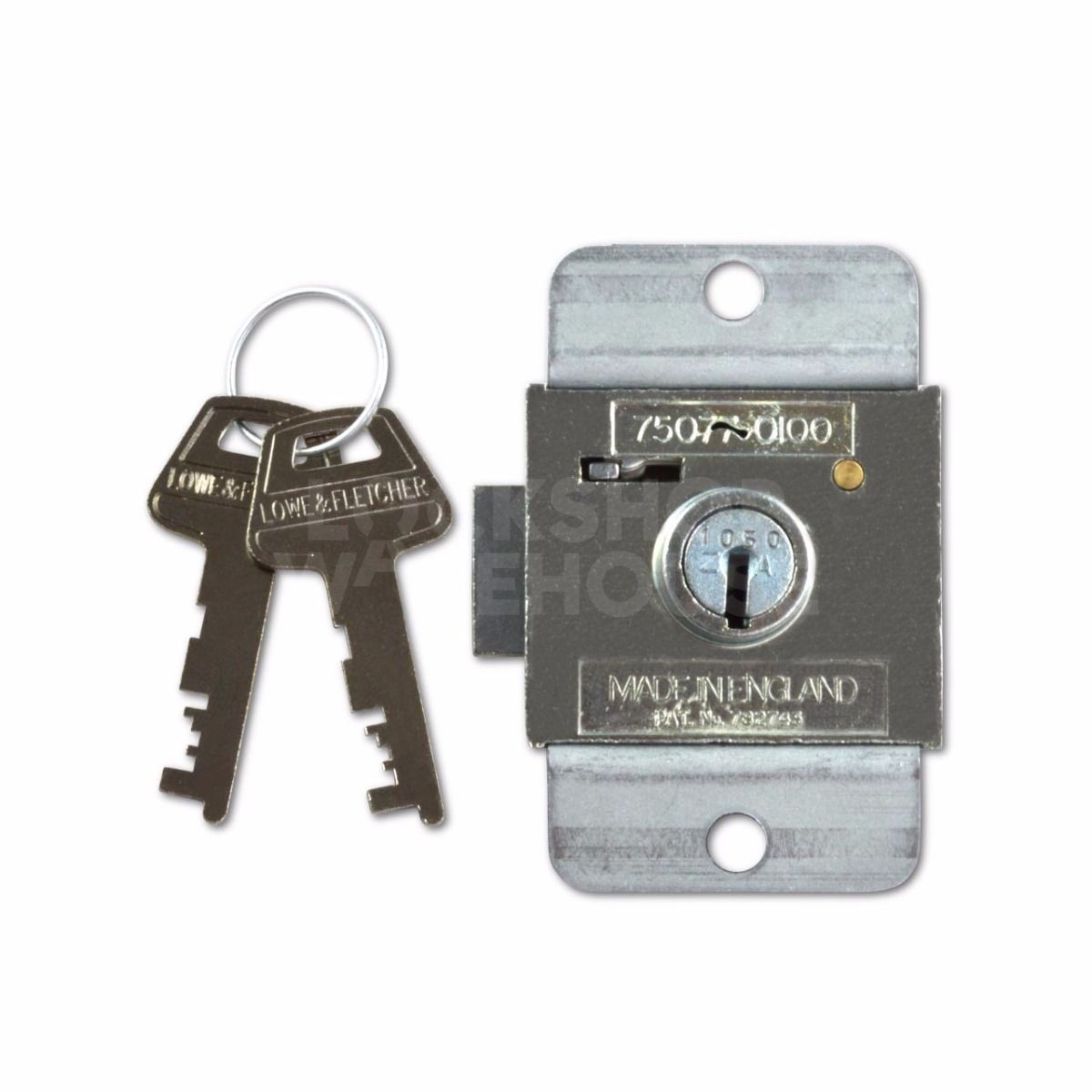 Dimensions Image: L &amp; F Deadbolt Locker Lock ZA series
