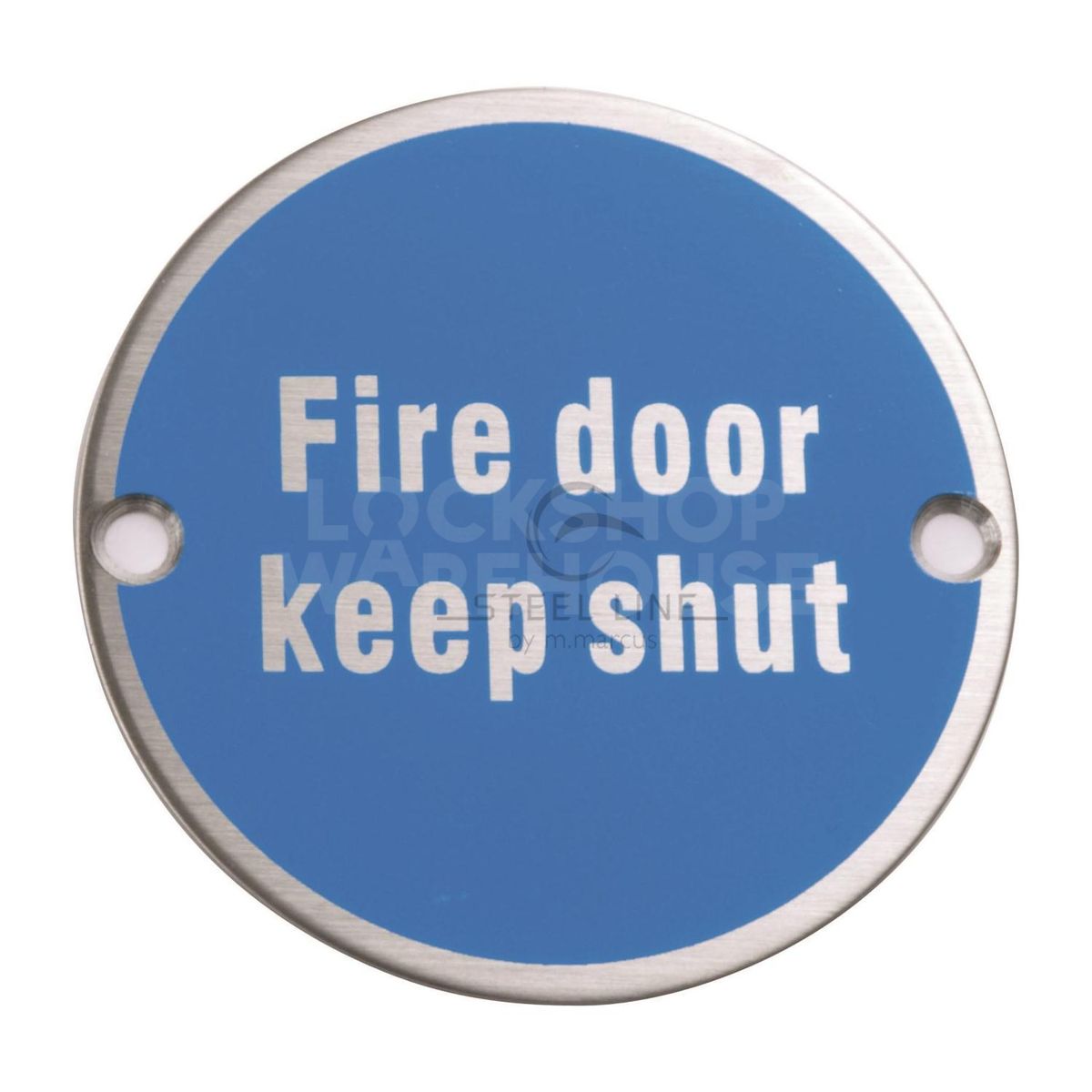 Gallery Image: Functional Fire Door Keep Shut Engraving by M Marcus