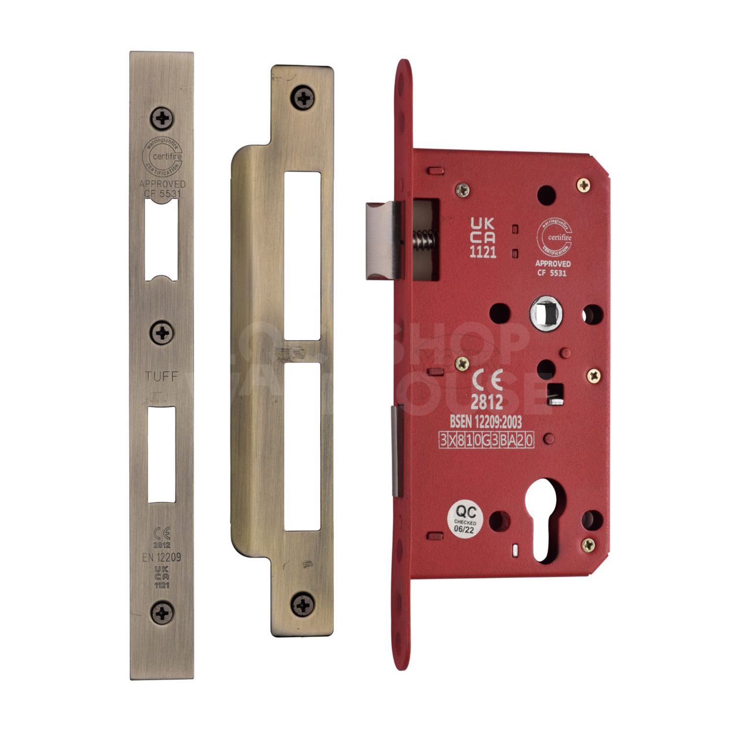 CE EuroProfile Lock Single Through (72mm Centre)