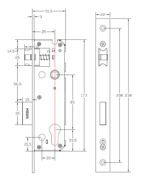 Gallery Image: DORIX Slim Smart Lock -  DXSL20