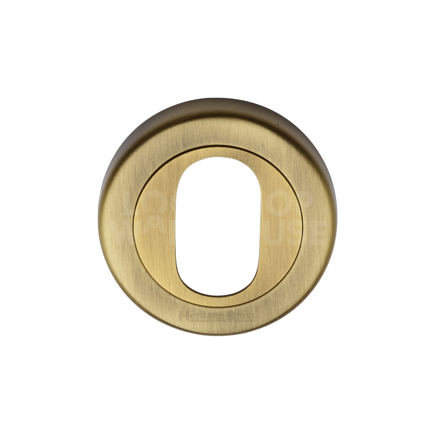 Heritage Brass Traditional Oval Profile Cylinder Escutcheon