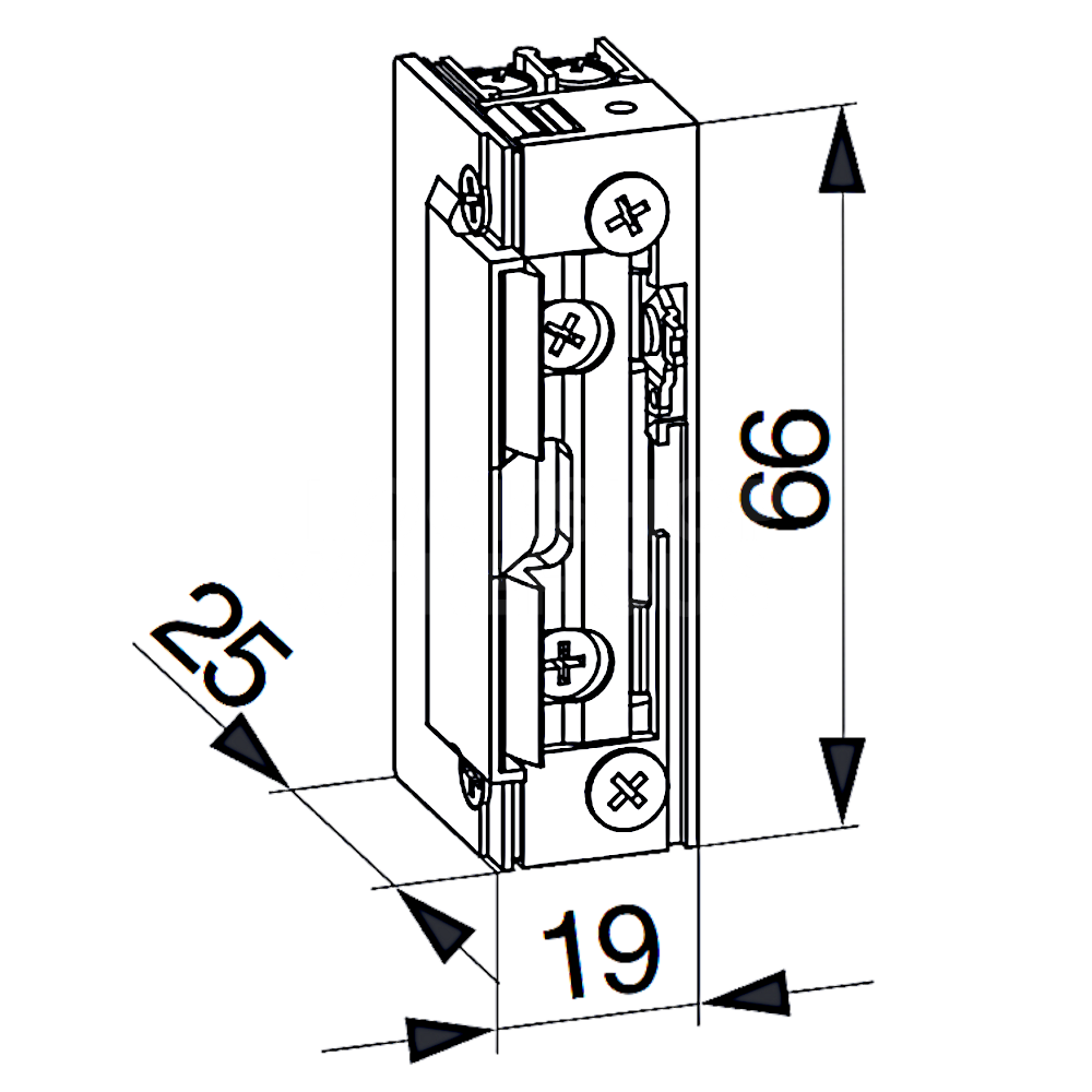 Dimensions Image: Maco M-TS Day Release Passage Function Device