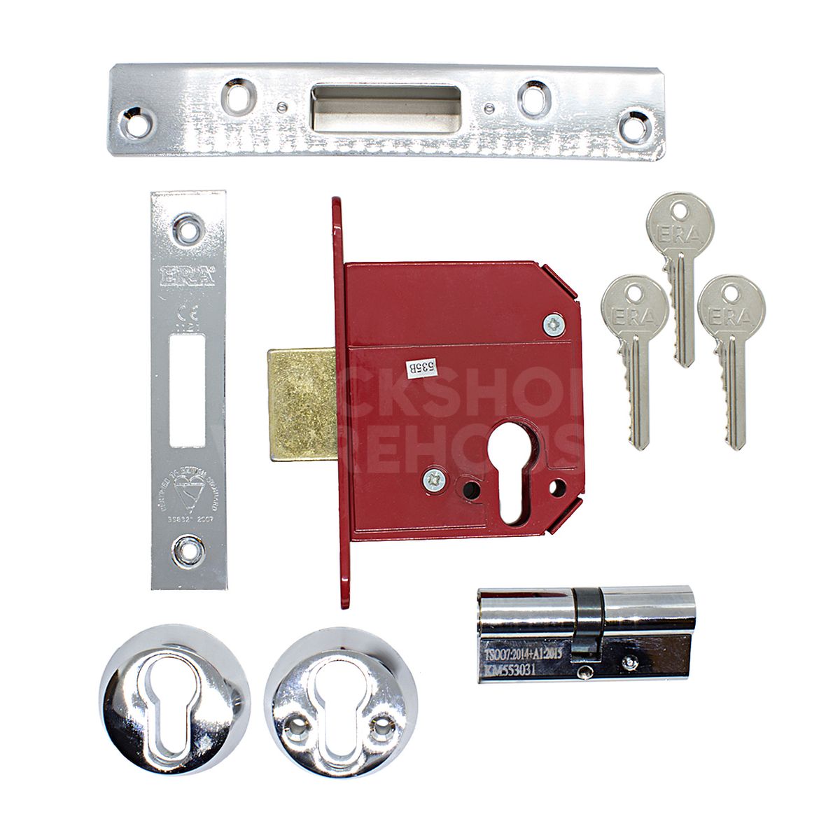 Gallery Image: ERA Euro Double Cylinder Mortice Deadlock- BS3621