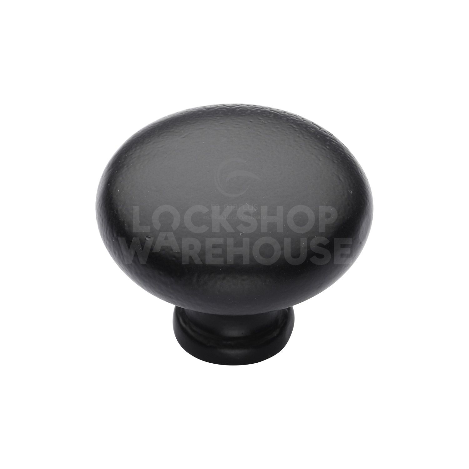 Matt Black Iron Round Cabinet Knob