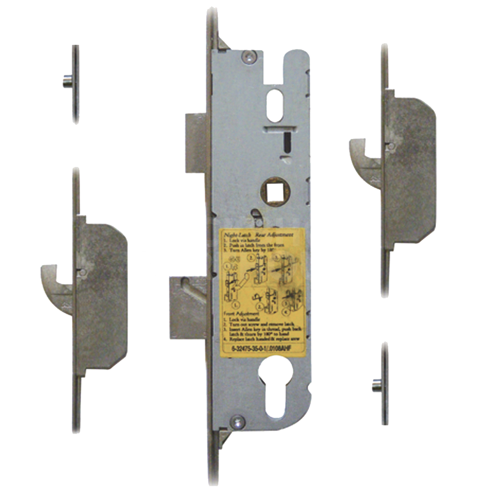 GU 2 Hook 2 Roller Split Spindle Multipoint Lock