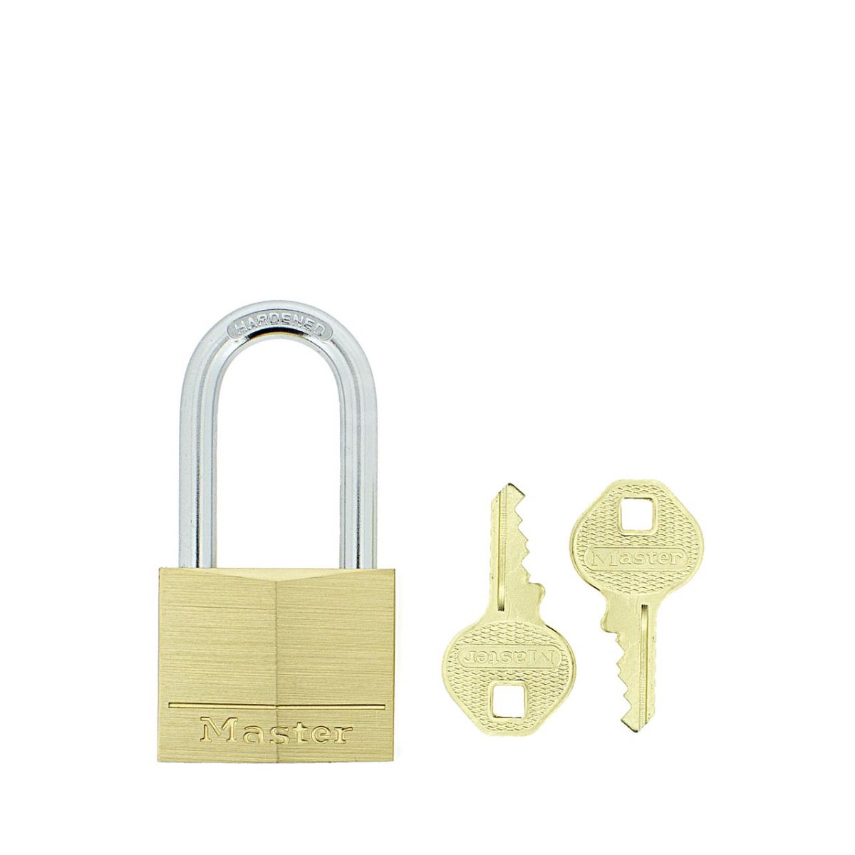 Gallery Image: Master Lock 140LFD - 40mm Brass Padlock with 38mm long shackle