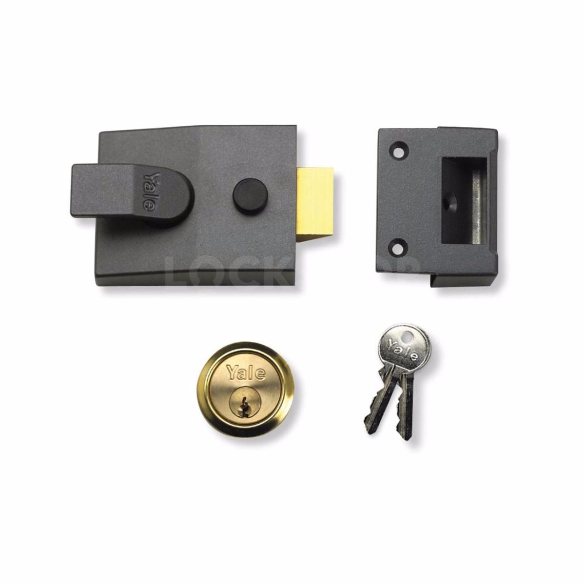 Dimensions Image: Yale 91 Nightlatch - 60mm - Fire Modified