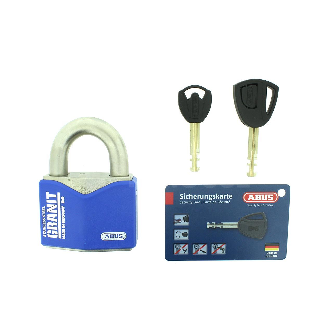 Dimensions Image: ABUS Granit 37ST/55 Padlock - Stainless Steel Marine Grade Padlock