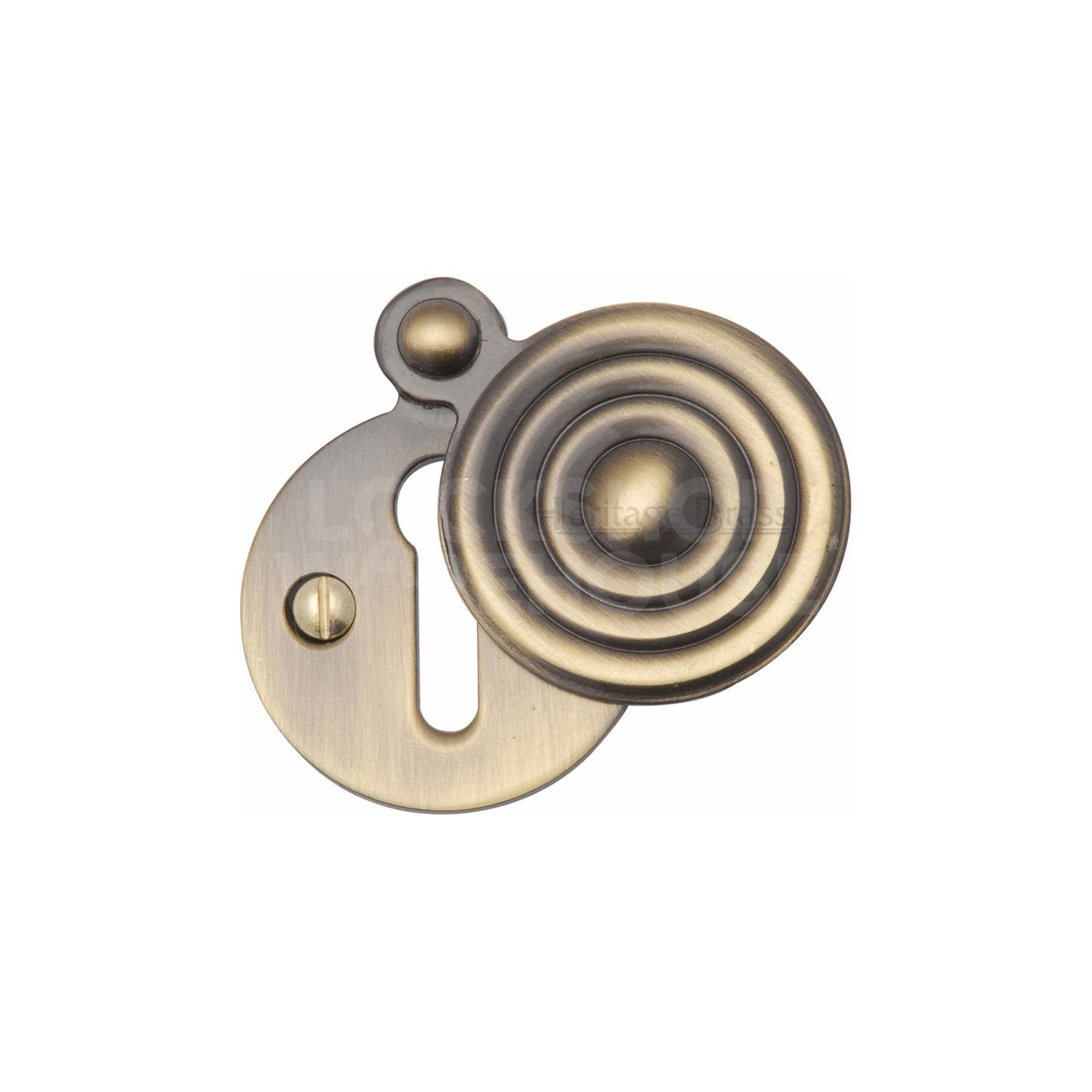 Heritage Brass Traditional Reeded Key Escutcheon