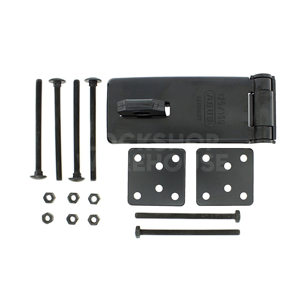 Dimensions Image: ABUS Hasp and Staple 125/150