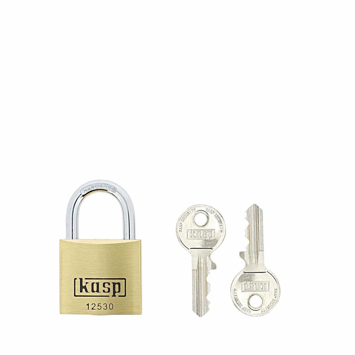 Gallery Image: Kasp 125 Series Premium Brass Padlock 30mm