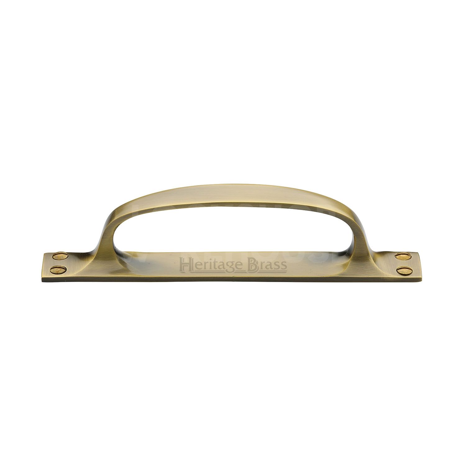 Heritage Brass Traditional Door Pull Handle on Plate Offset