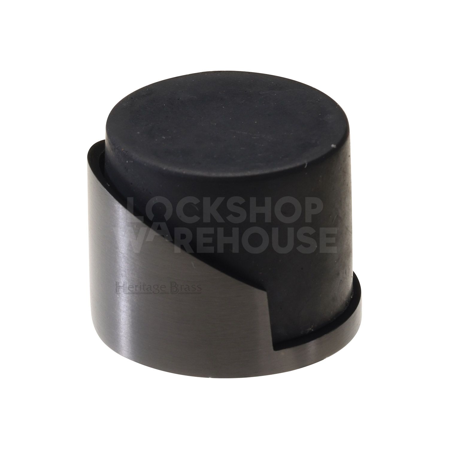 Contemporary Heritage Brass Square-Round Mounted Door Stop