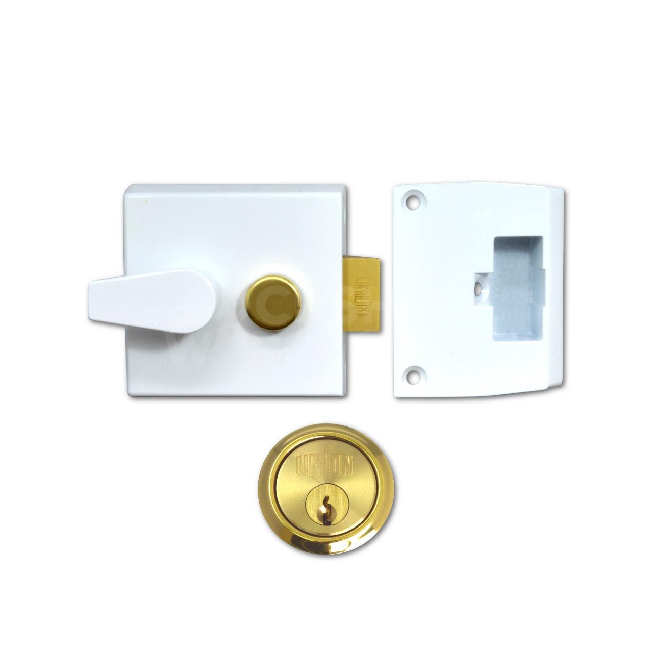 Dimensions Image: Union 1027 Standard Security Rim Lock 40mm