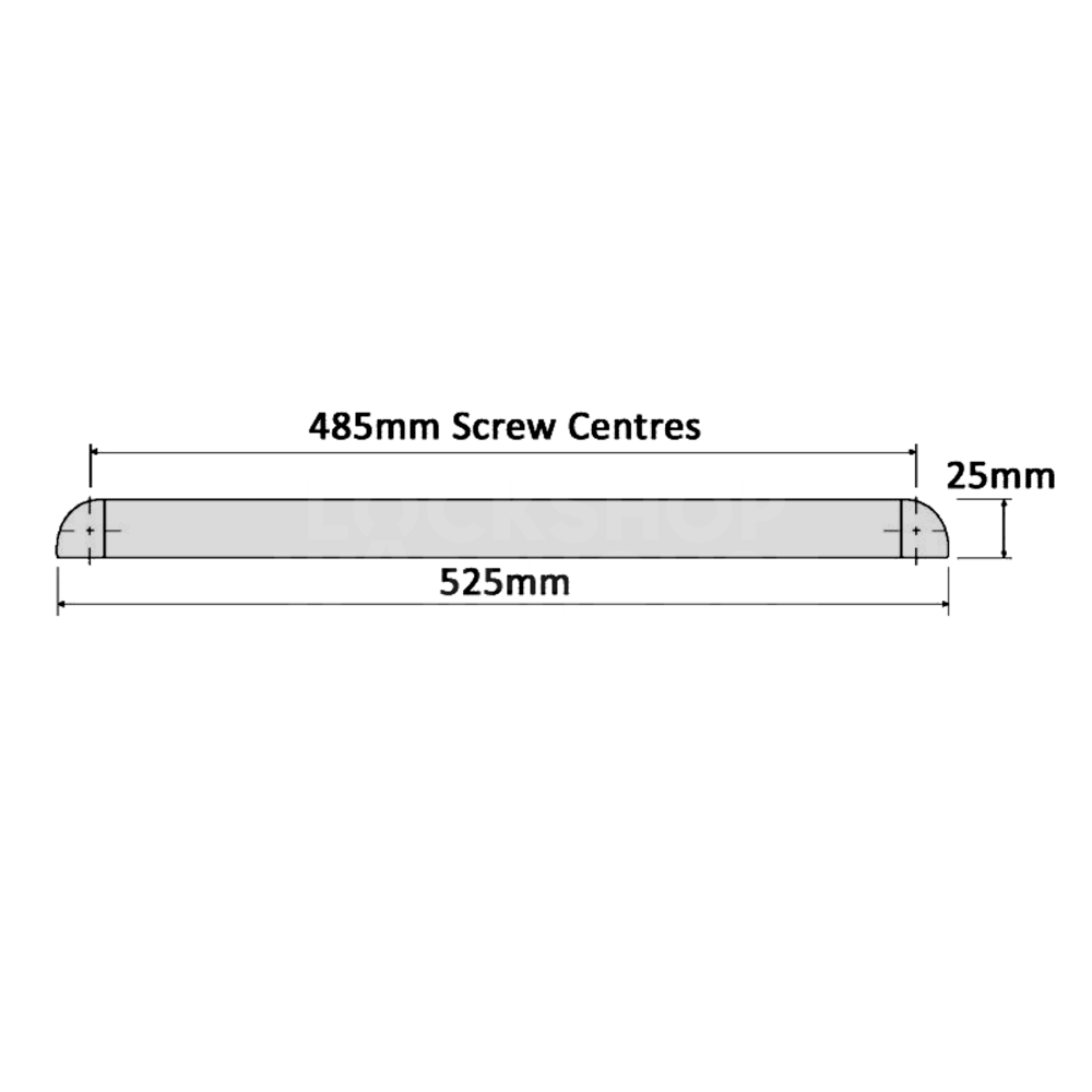 Dimensions Image: R W SIMONS Framevent 5000 High Flow + Ventilator 525mm