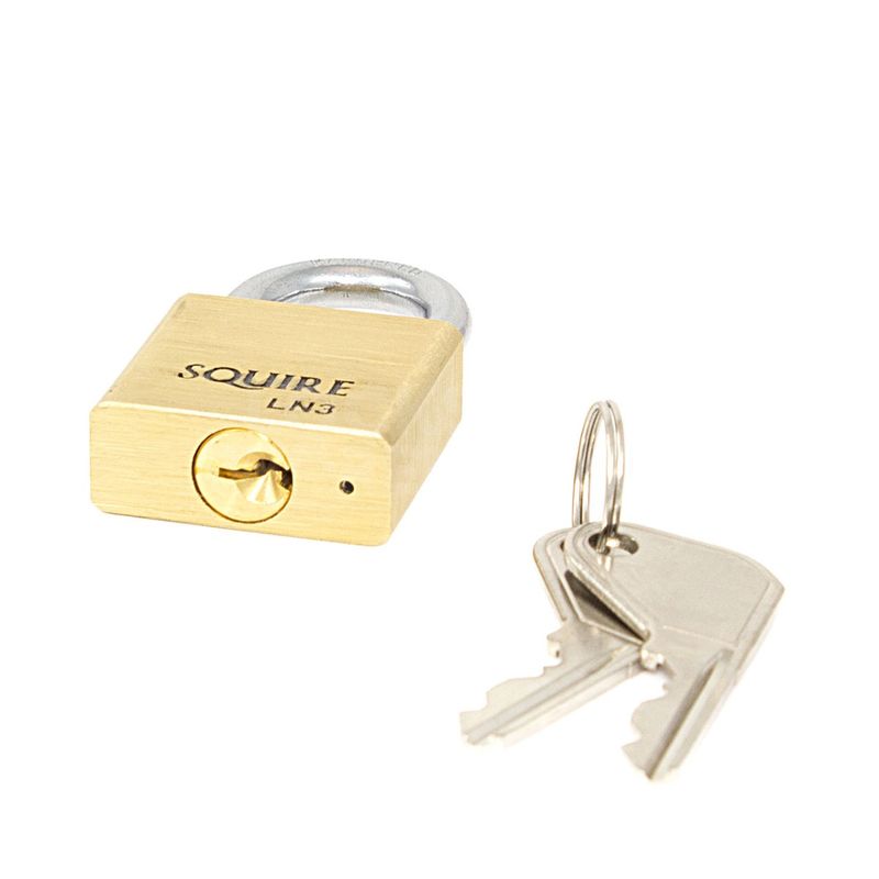 Gallery Image: Squire Lion LN3 - 30mm Open Shackle Brass Padlock