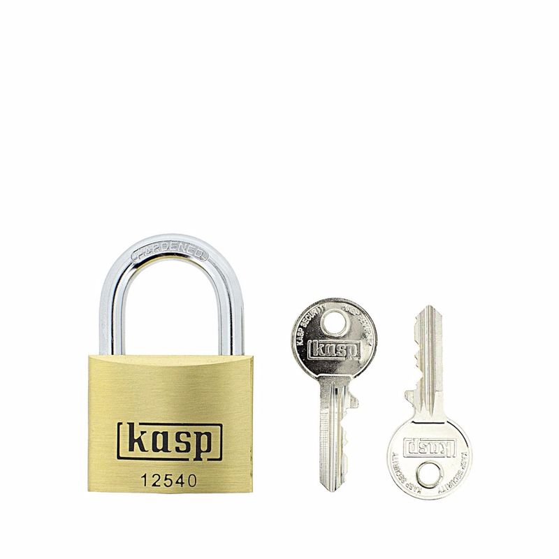 Gallery Image: Kasp 125 Series Premium Brass Padlock 40mm