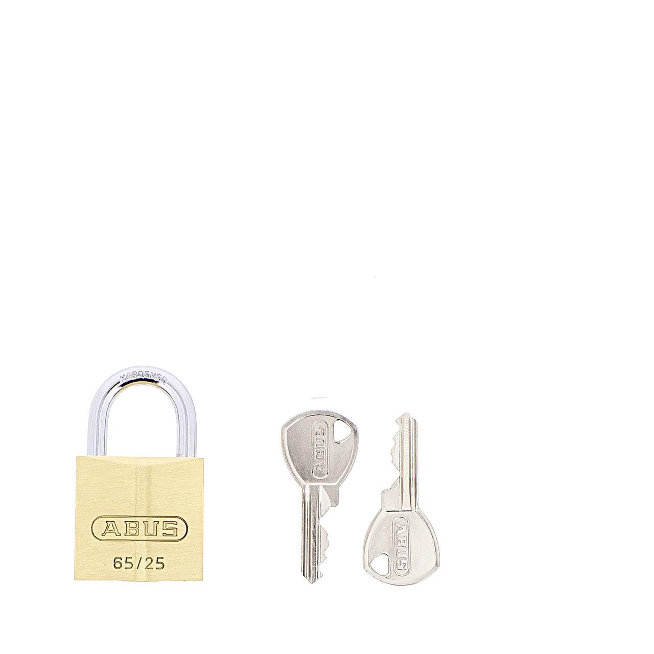 Dimensions Image: ABUS 65/25 Brass Padlock