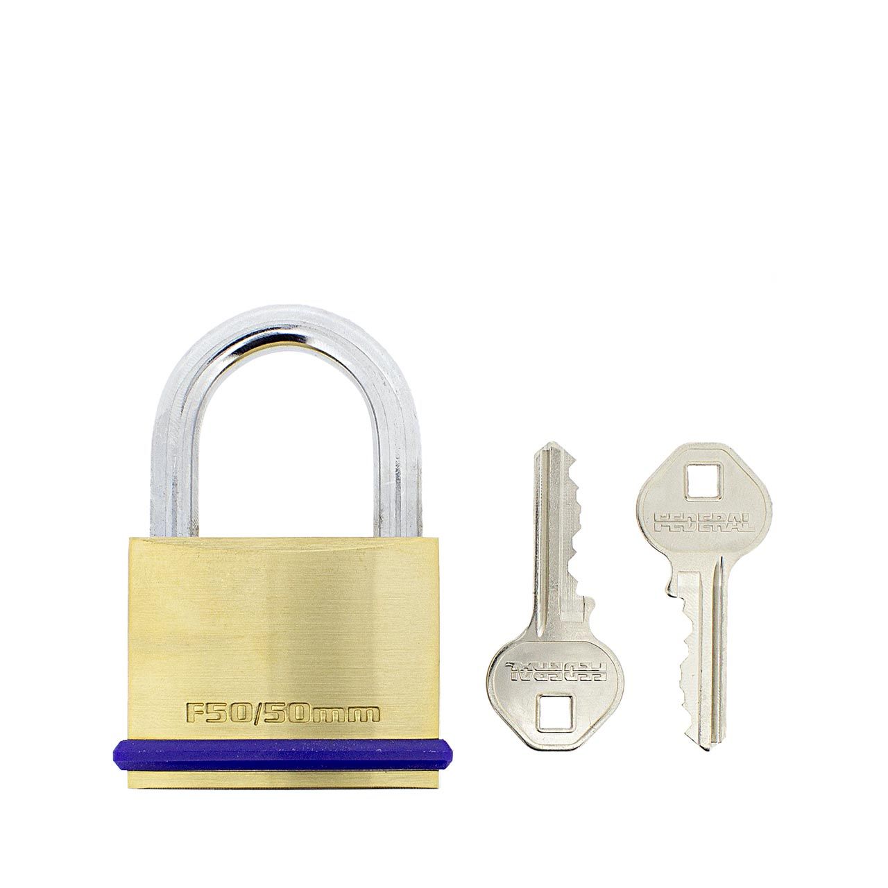 Dimensions Image: Federal SF50 50mm Brass Padlock