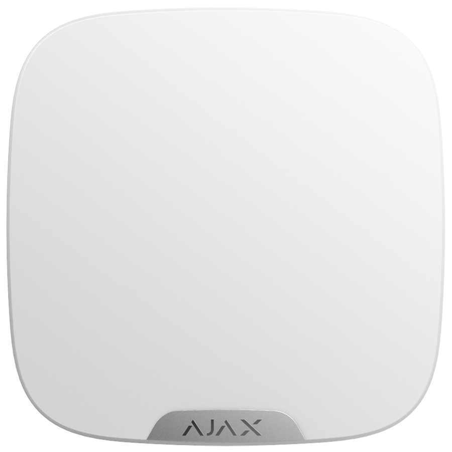 Unprinted white Ajax Brandplate; plate only