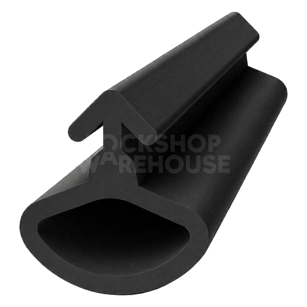 REDDIPLEX TPR 4.8mm R6160 Black Bubble Gasket To Suit UPVC Doors & Windows - Black