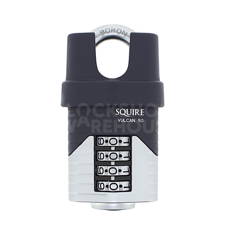 Gallery Image: SQUIRE Vulcan 50mm Closed Shackle Combination Padlock - 4 Wheel