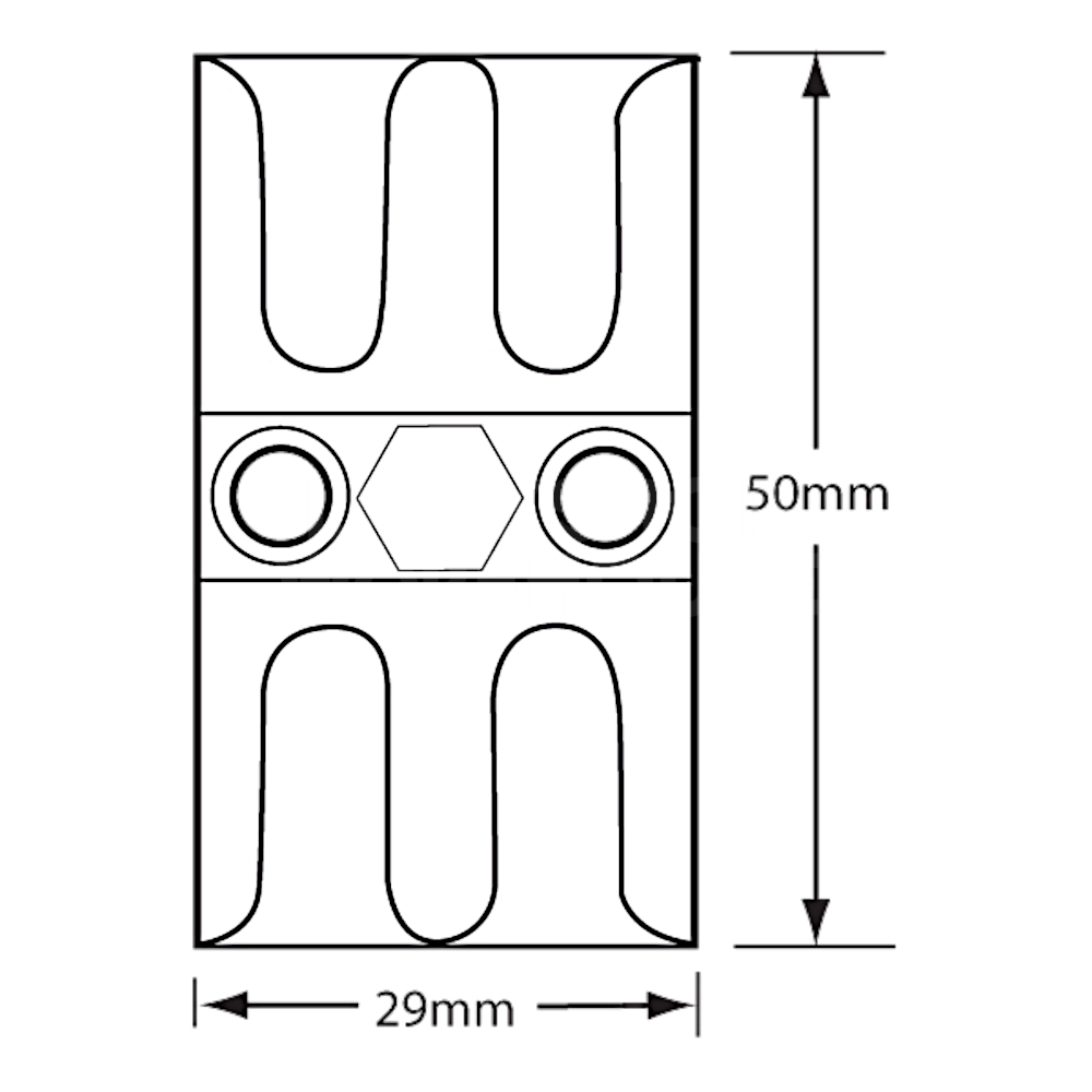 Dimensions Image: MACO Universal Espag Keep - Espag Keep