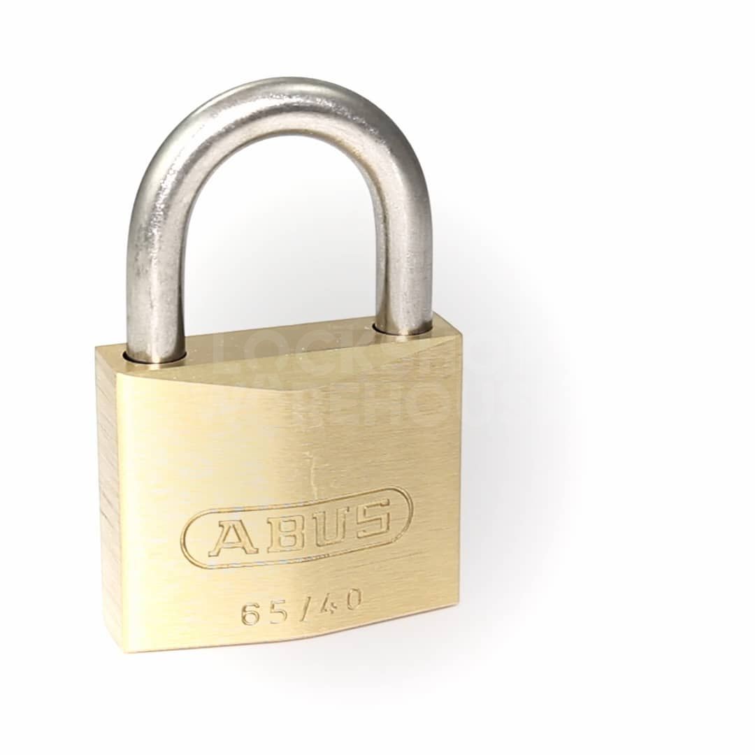 Gallery Video: ABUS 65IB/40 Brass Padlock - Stainless Steel Shackle