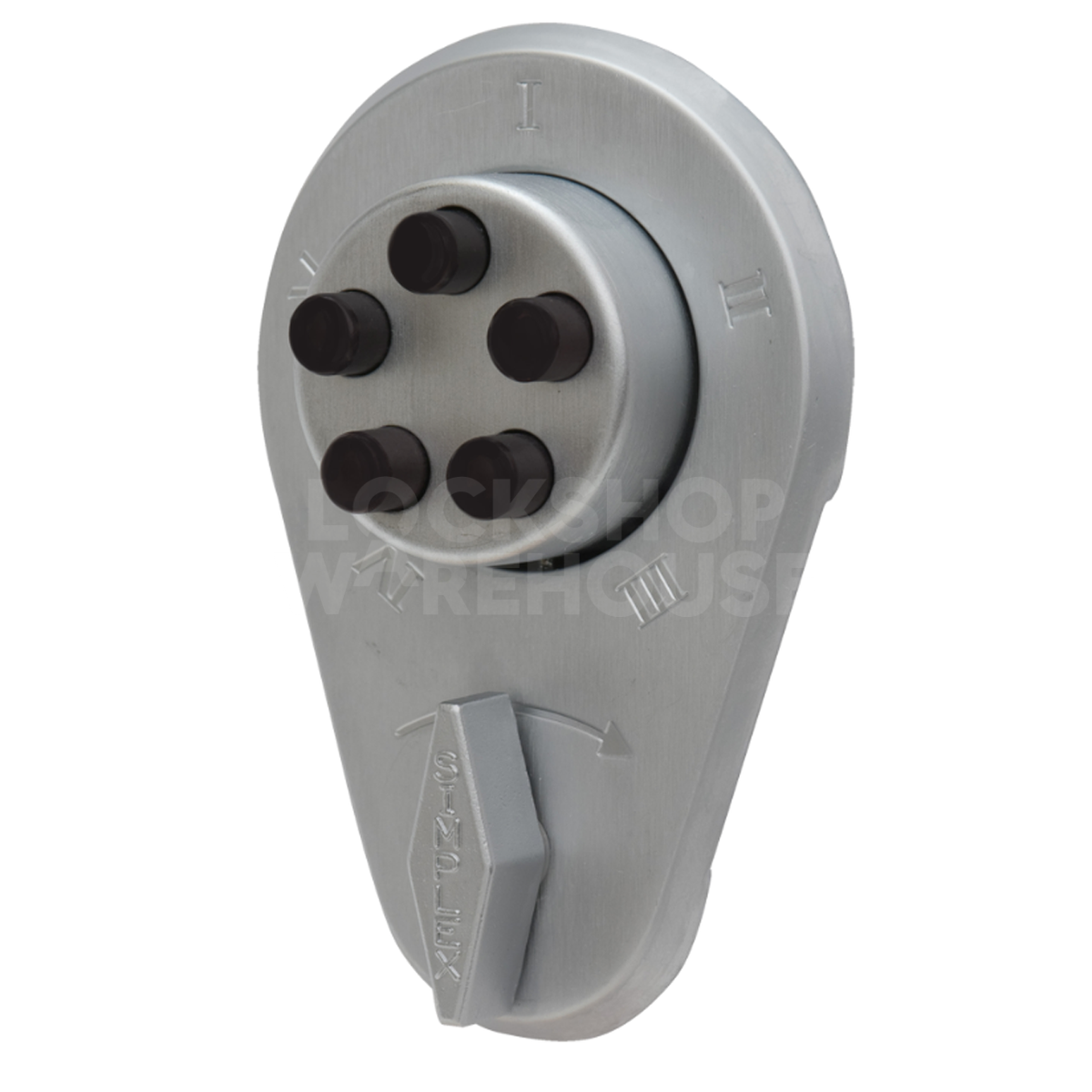 Gallery Image: Kaba 917 (NL100) Mechanical Digital Combination Lock Satin Chrome