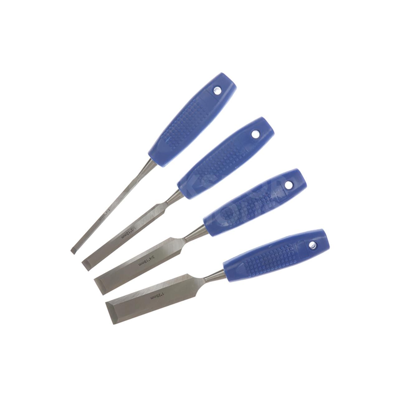 Dimensions Image: Complete Set of 4 Chisels by Blue Spot