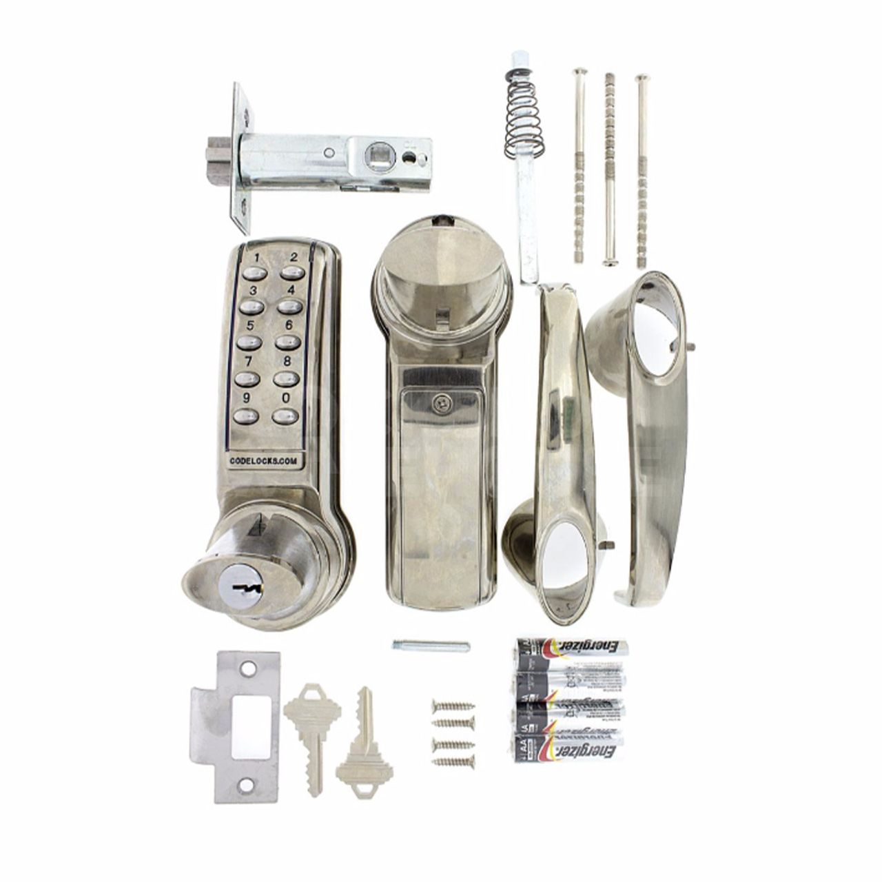 Dimensions Image: Codelocks 4010K Keyless Digital Electronic Lock - Stainless Steel