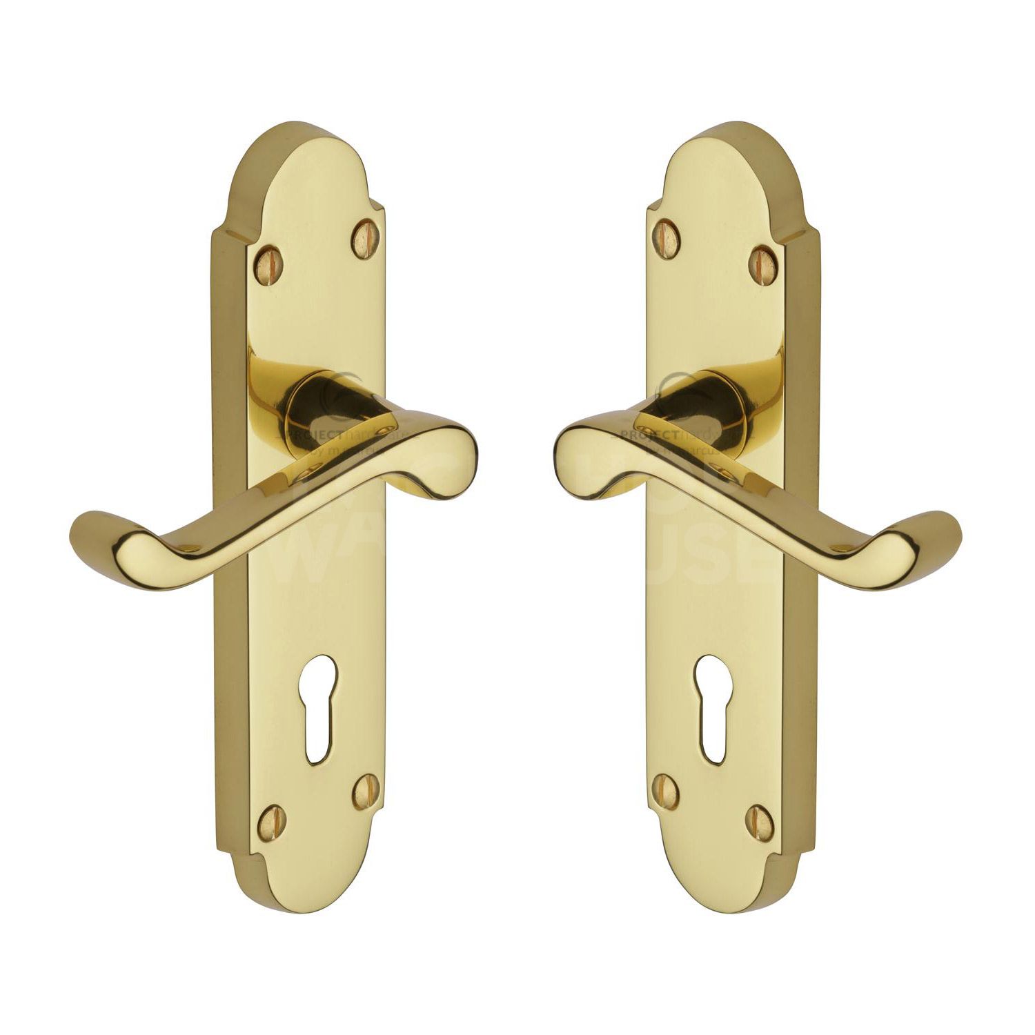 Traditional Milton Door Handles (Pair) by M Marcus