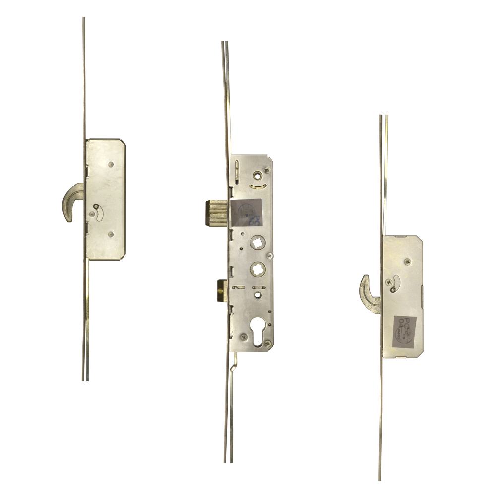 Avantis Twin Spindle Multipoint Door Lock - 2 Hook Large Latch & Deadbolt