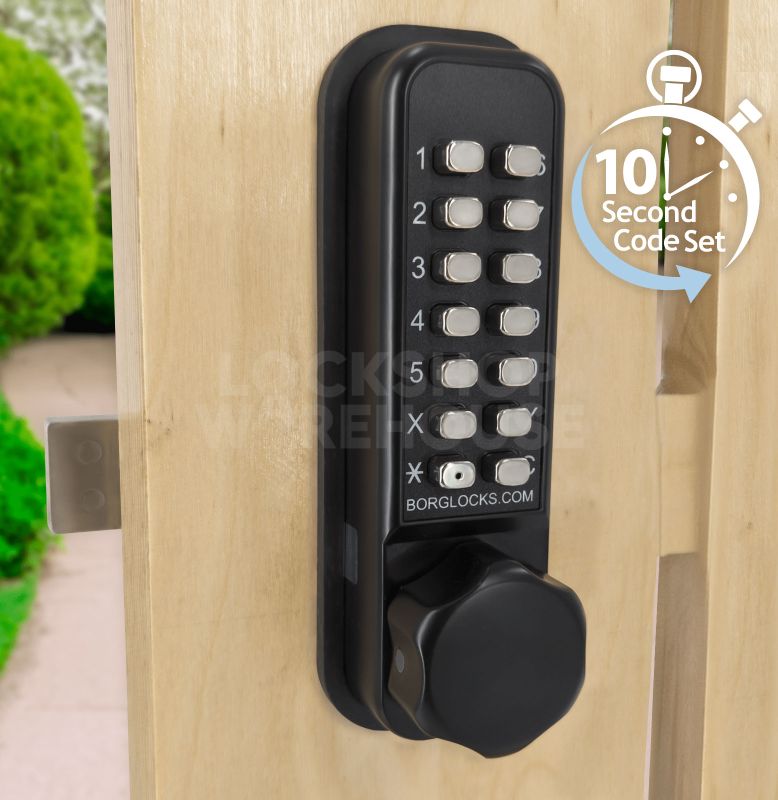 Gallery Image: BL2605 ECP – Marine grade, knurled knob keypad &amp; inside rim-fixed deadbolt