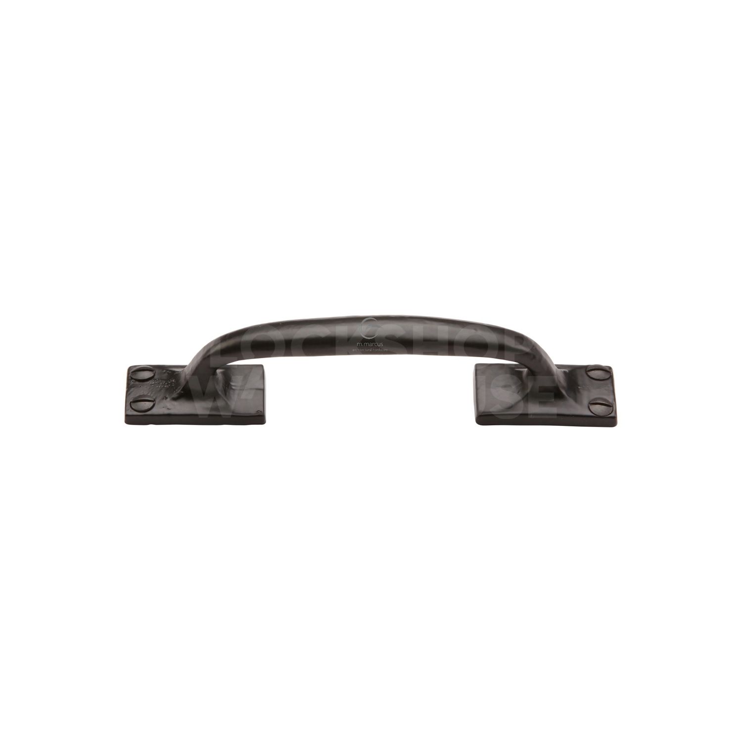 Matt Black Iron Offset Cabinet Pull Handle