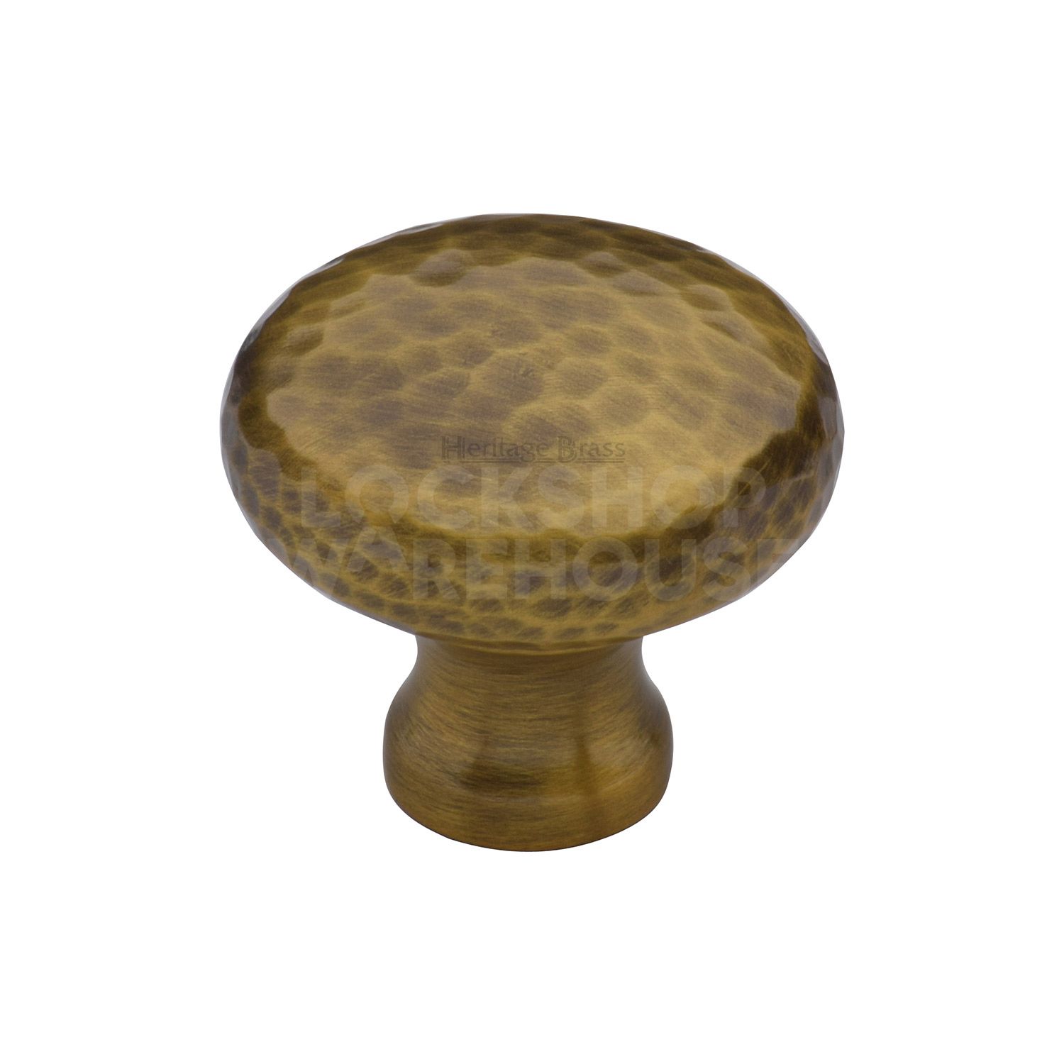 Victorian Round Cabinet Knob Hammered Design